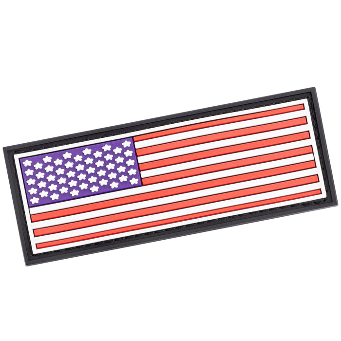 American Flag rubber patch for dog collar, harness or vest, 3D surface, 1 patch