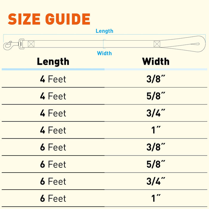 Comfort Microfiber Flat Dog Leash