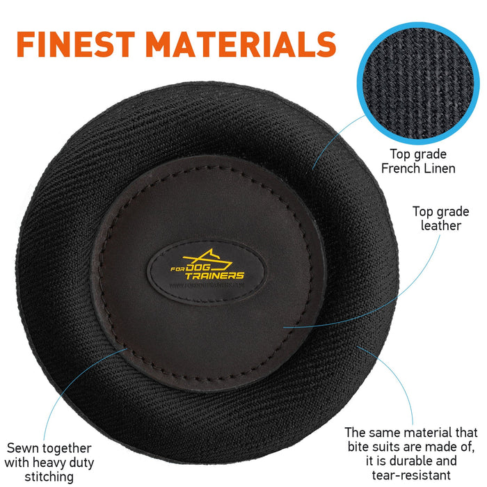 FDT 8" French Linen Frisbee Flying Disc Dog Toy