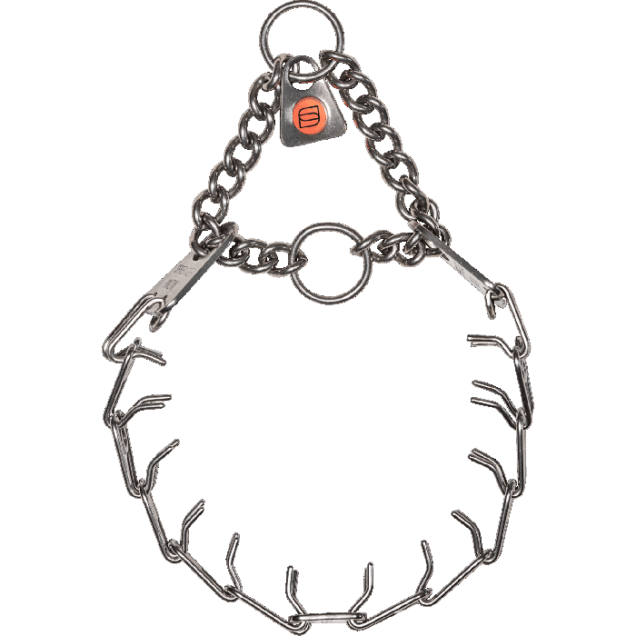 Herm Sprenger - MICRO-PLUS Training Collar with Center-Plate and Assembly Chain – Stainless steel