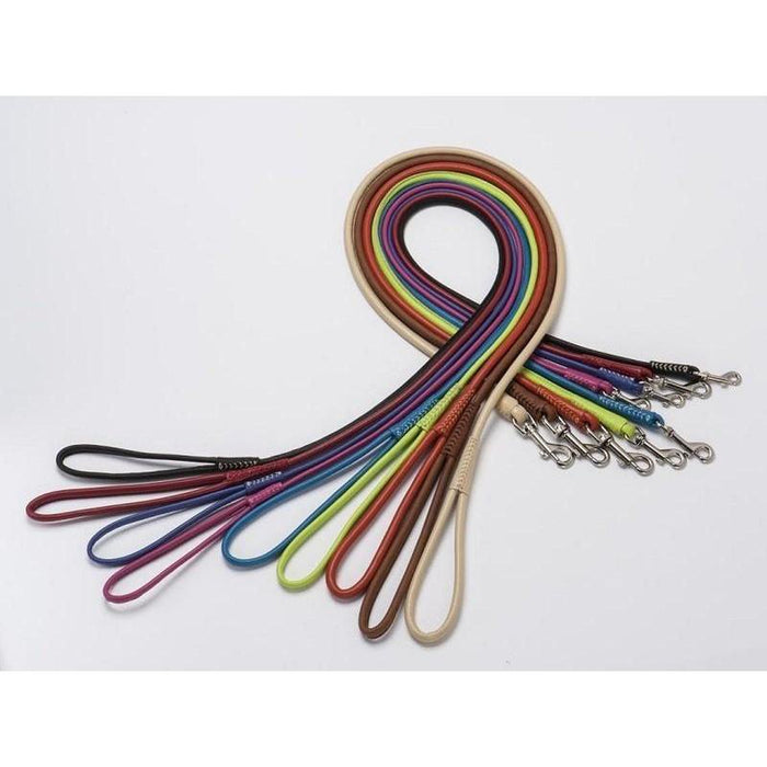 Soft Leather Round Dog Lead
