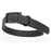 Black dog collar with black buckle, made from waterproof biothane, 22 to 25 inches long