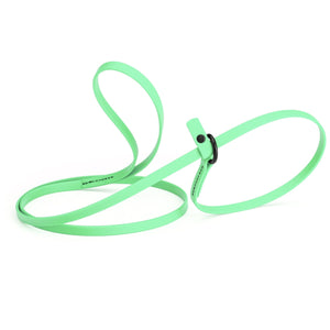Seafoam green slip lead for dogs, made from waterproof Biothane, 3/8 inches wide