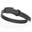 Black dog collar with black hardware, made from waterproof biothane, 15 to 18 inches long