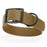 Coyote Brown dog collar with black buckle, made from waterproof biothane, 1.5 inches wide, 20 to 24 inches long, fits large dogs