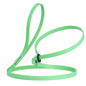 Seafoam green slip lead for dogs, made from waterproof Biothane, 1/2 inches wide