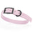 Pastel Purple dog collar with black hardware, made from waterproof biothane, 15 to 18 inches long