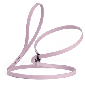 Pastel purple slip lead for dogs, made from waterproof Biothane, 1/2 inches wide
