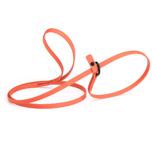 Coral slip lead for dogs, made from waterproof Biothane, 3/8 inches wide