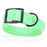 Sea Foam Green dog collar with black buckle, made from waterproof biothane, 1.5 inches wide, 24 to 28 inches long, fits large dogs