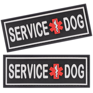 Dogline Service Dog 3D Rubber Patches