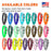Waterproof collars for dogs with black buckle, made from biothane, 18 to 22 inches long, 25 color options