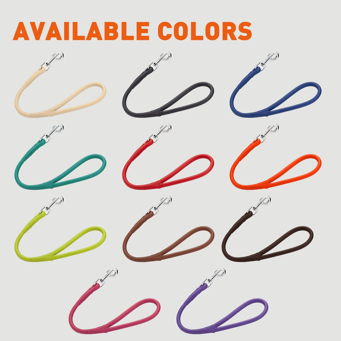 Soft Leather Round Traffic Lead