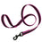 Pink dog leash made from non-slip rubberized nylon, black snap hook, 6 ft long