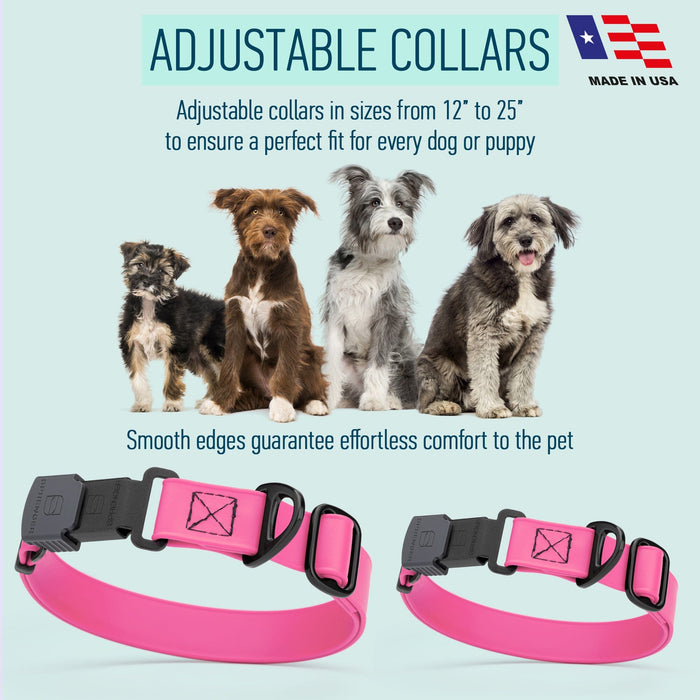 Dogline Biothane Waterproof Dog Collar with Herm Sprenger Stainless Steel Quick Release Buckle