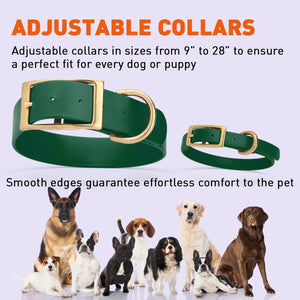 Viper Biothane Waterproof Dog Collar - Brass Hardware - Size XS (9 to 12 inches)