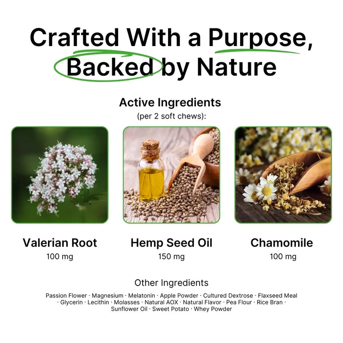 Calming Support With Hemp For Dogs 9oz Jar (120 Count)