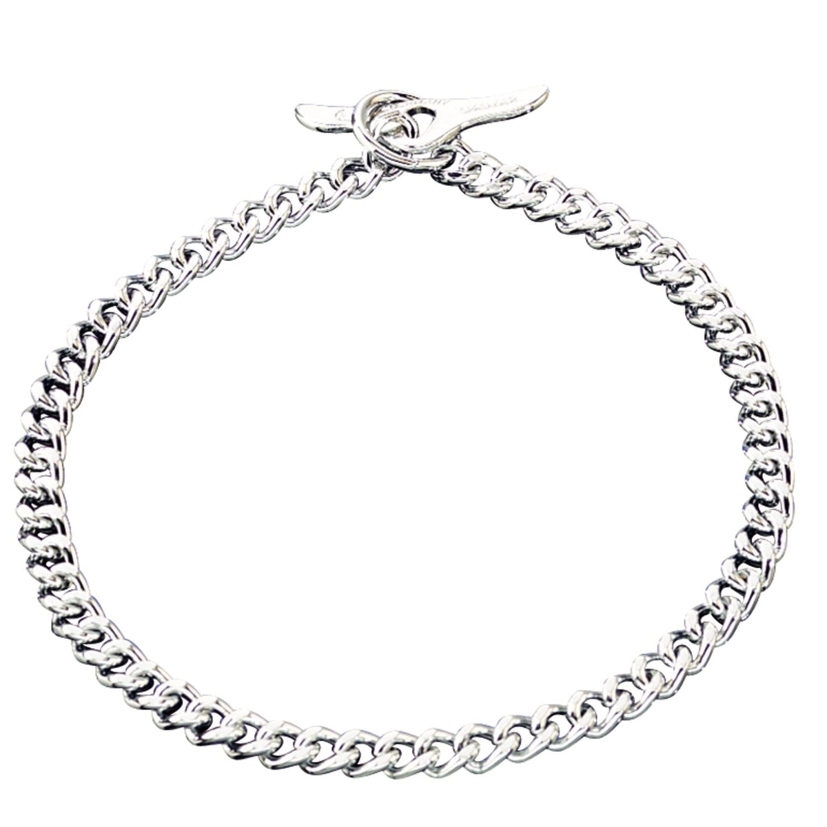 Herm Sprenger - Chain Collar with Toggle-Closure - Flat Polished, Narr ...