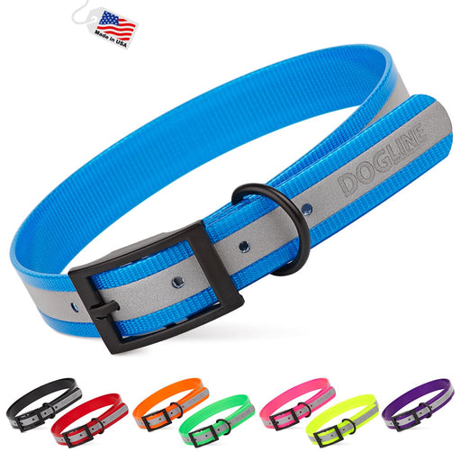 Biothane Translucent Reflective Collar