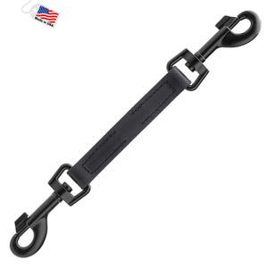 Biothane Prong Collar Safety Backup Clip, black