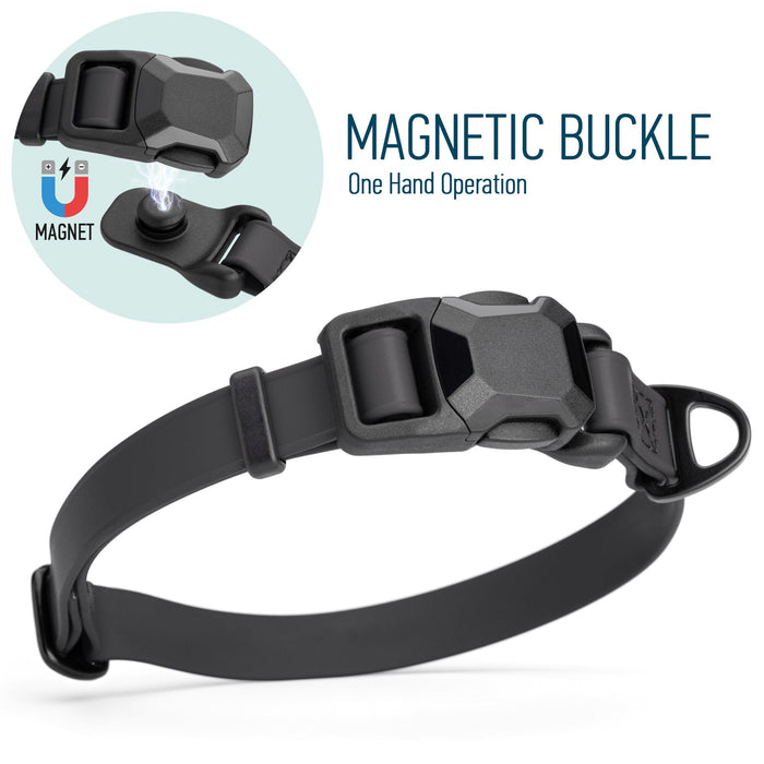 Biothane Waterproof Dog Collar with Magnetic Quick Release Buckle