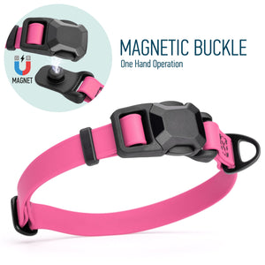Biothane Waterproof Dog Collar with Magnetic Quick Release Buckle