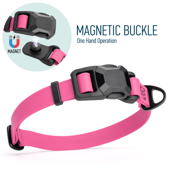 Biothane Waterproof Dog Collar with Magnetic Quick Release Buckle