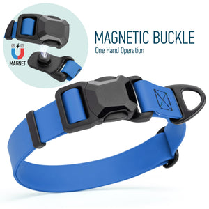 Biothane Waterproof Dog Collar with Magnetic Quick Release Buckle