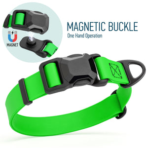 Biothane Waterproof Dog Collar with Magnetic Quick Release Buckle