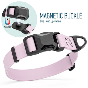 Biothane Waterproof Dog Collar with Magnetic Quick Release Buckle
