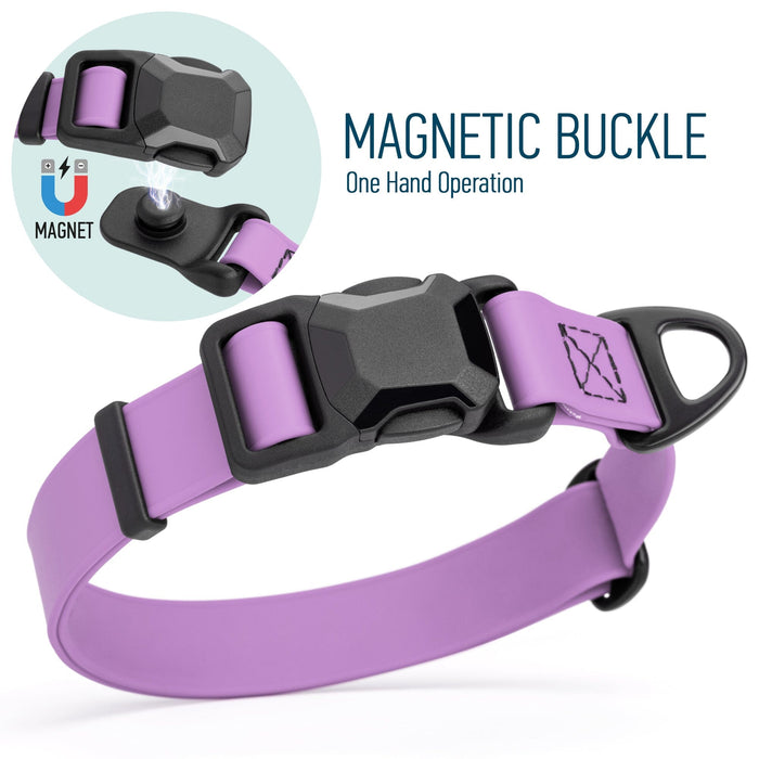 Biothane Waterproof Dog Collar with Magnetic Quick Release Buckle