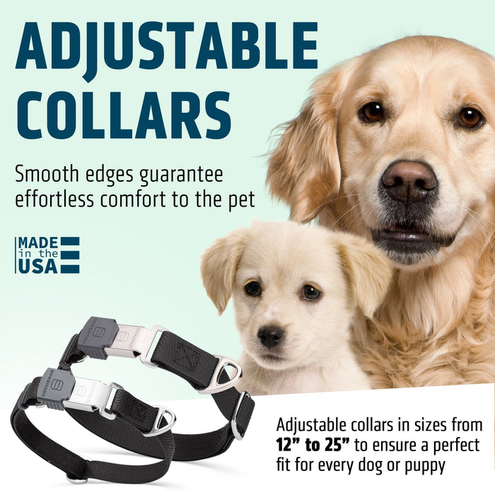 Dogline Pebble Emboss Biothane Dog Collar with Herm Sprenger Stainless Steel ClicLock Buckle