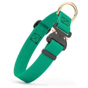 Dogline Pebble Emboss BioThane Dog Collar with Heavy Duty Cobra Buckle