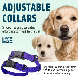Dogline Pebble Emboss Biothane Dog Collar with Magnetic Buckle
