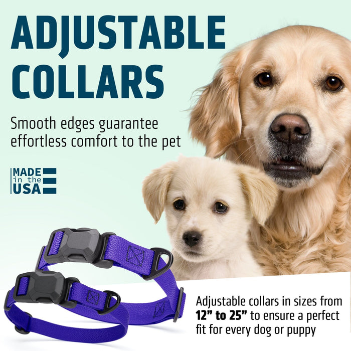 Dogline Pebble Emboss Biothane Dog Collar with Magnetic Buckle