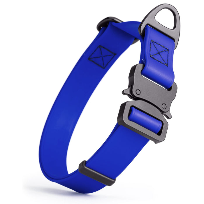 Dogline BioThane Dog Collar with Stab-Lock Quick Release Buckle