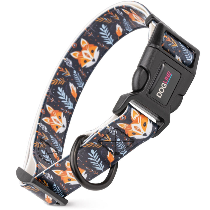 Dogline 1" Biothane Full Color Design Printed Dog Collar with Quick Release Buckle