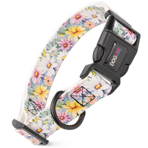 Dogline 1" Biothane Full Color Design Printed Dog Collar with Quick Release Buckle