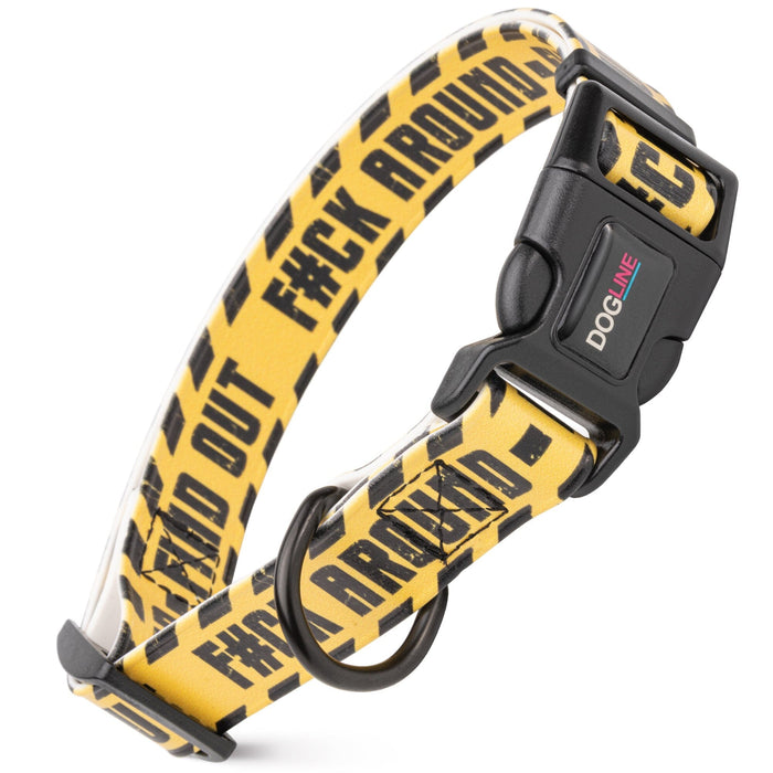 Dogline 1" Biothane Full Color Design Printed Dog Collar with Quick Release Buckle