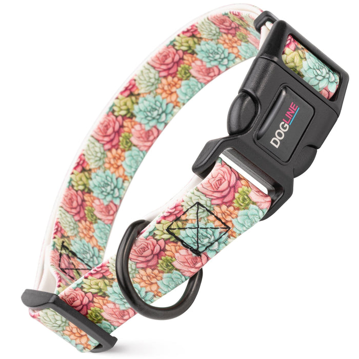 Dogline 1" Biothane Full Color Design Printed Dog Collar with Quick Release Buckle