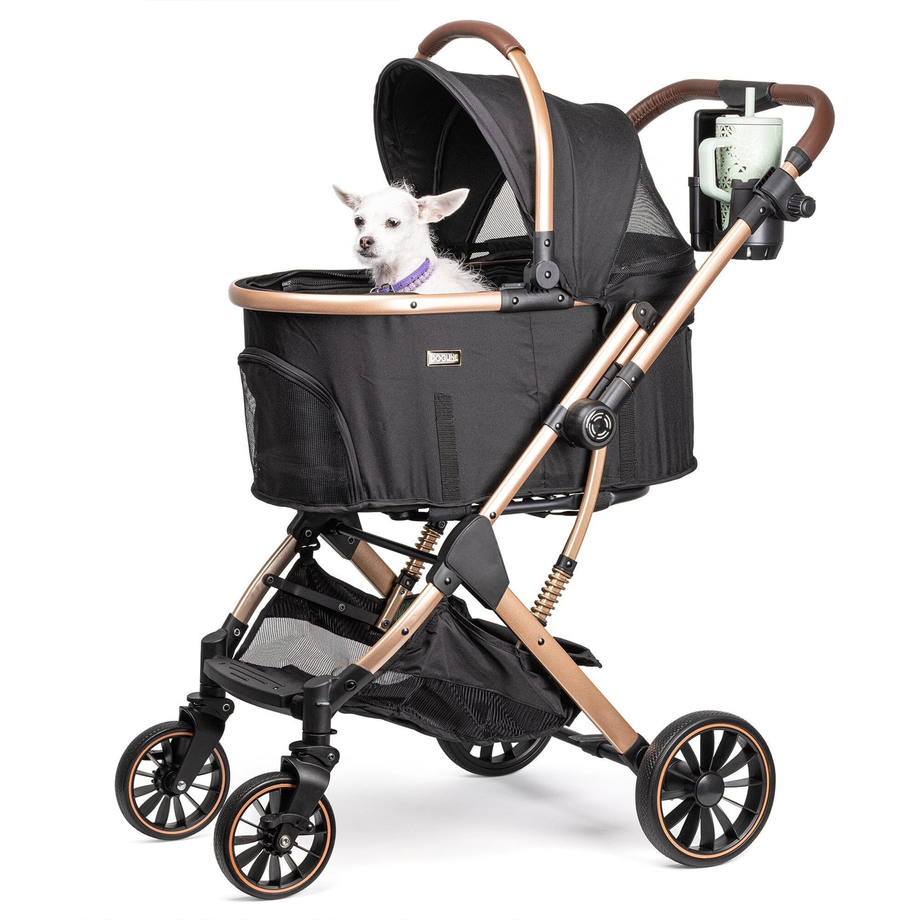 Stroller with a removable carrier cradle