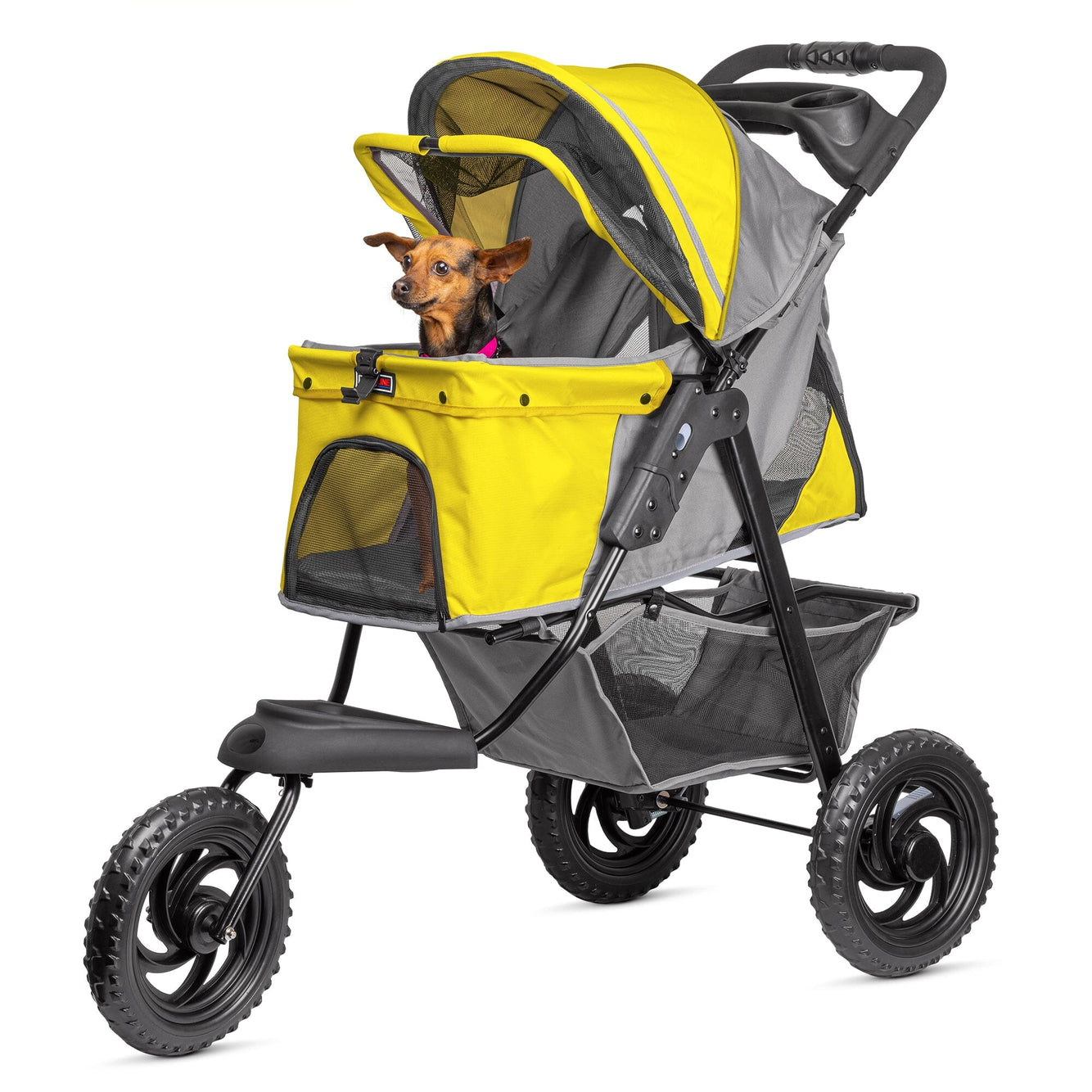 Dog stroller built for active outdoor use