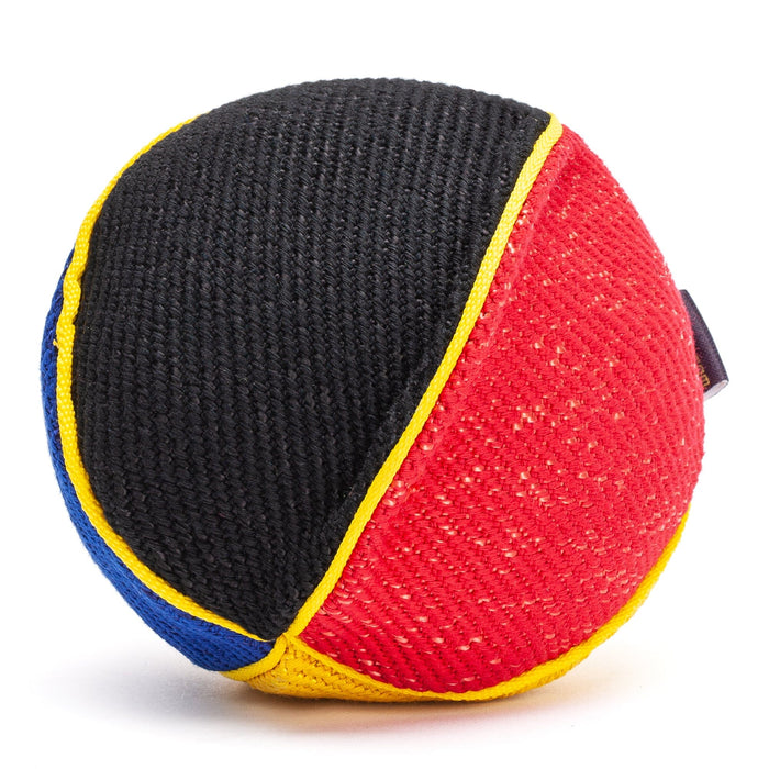 FDT Multi-Color French Linen Ball Tug Toy - with Squeaker OR with Handle