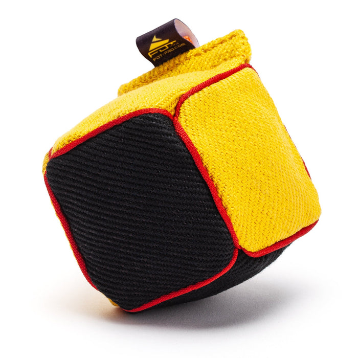 FDT Multi-Color French Linen Cube Tug Toy - with Squeaker OR with Handle