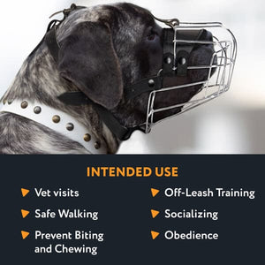 Viper Delta Metal Wire Basket Dog Muzzle