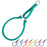 Microfiber martingale collar for dogs with metal rings, round design, 8 color options