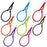 Fabric martingale collar for dogs with metal rings, round design, 8 color options