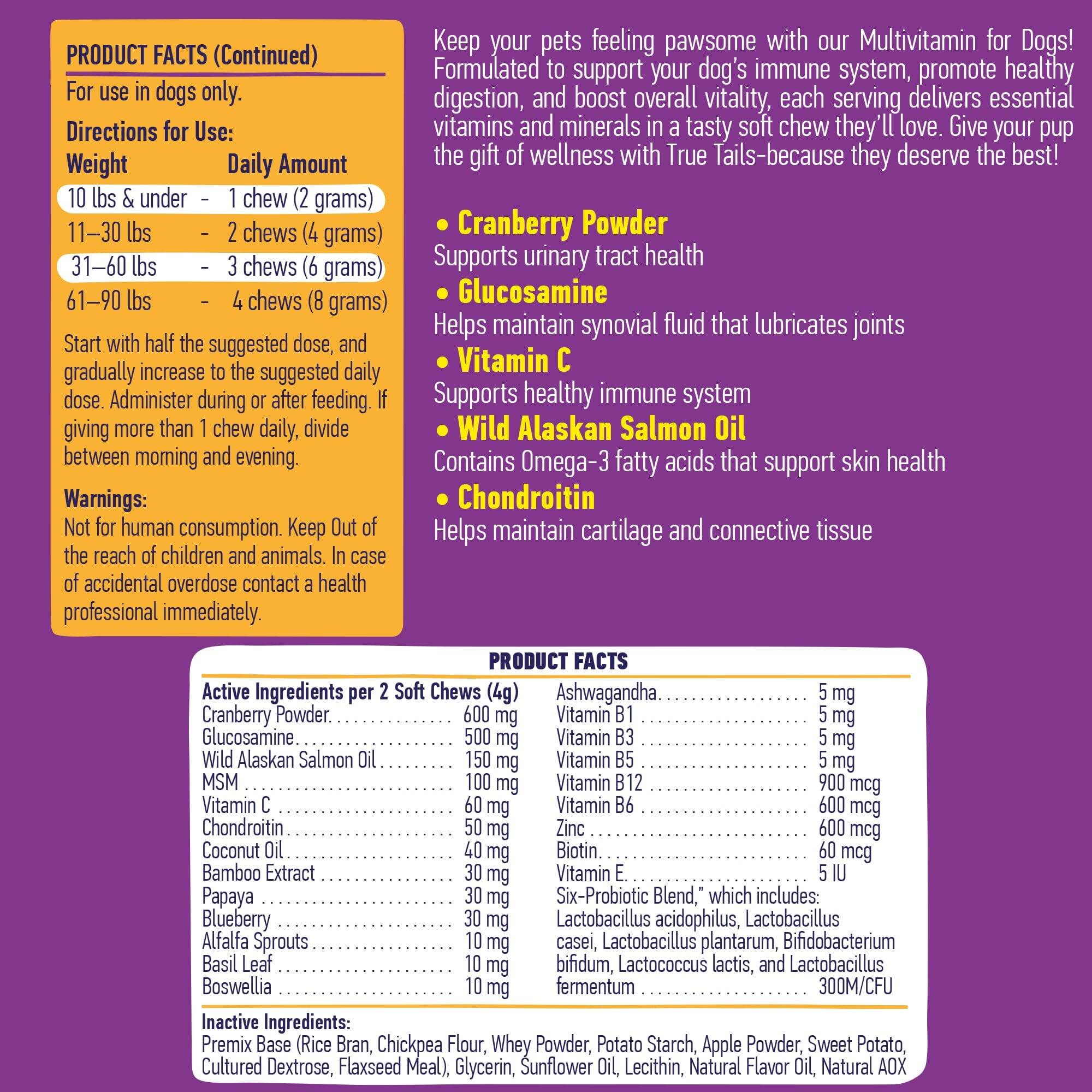 Multivitamin Chews For Dogs 9oz Jar (120 Count)