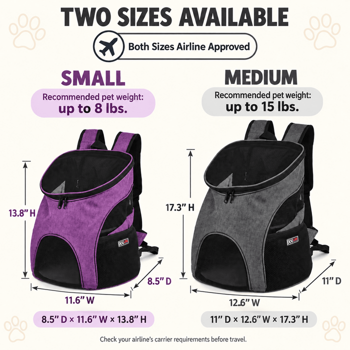 Mochila transportadora para mascotas