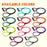 Nylon slip leads for dogs with padded handle, round design, 11 colors
